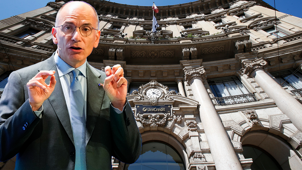 Italiens tidigare premiärminister Enrico Letta och Unicredit