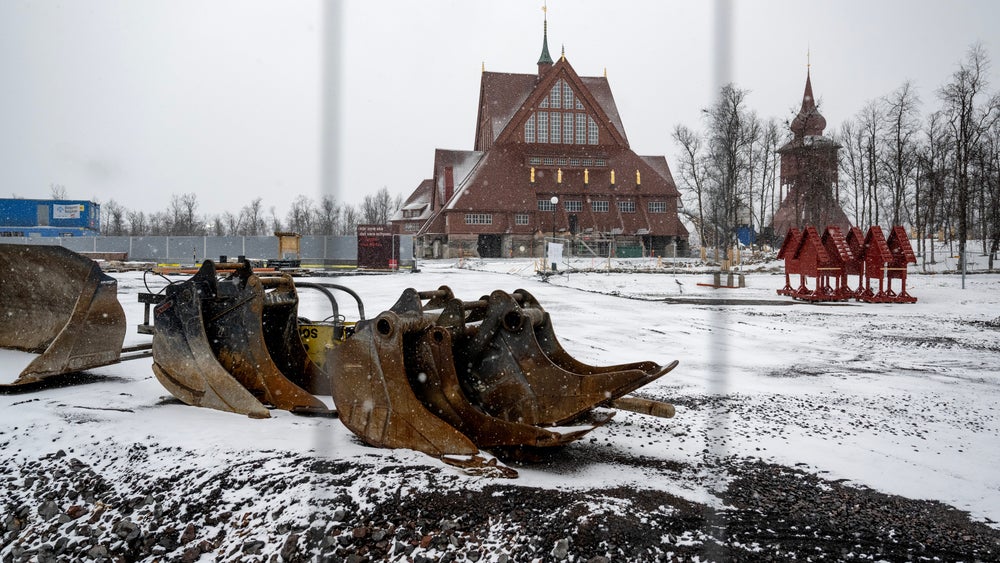 Kiruna kyrka flyttas i augusti. 