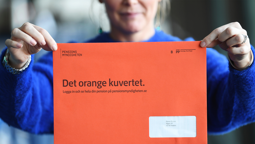 Orange kuvert pension